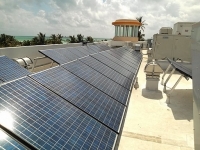 Solar panels in South Beach. 