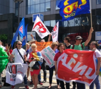 Protesting Orpea in Poland 