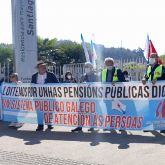 Protestas xubiladas Pensionistas Compostela PHOTO CIG