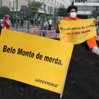 Greenpeace Belo Monte PHOTO Roosewelt Pinheiro/Agência Brasil