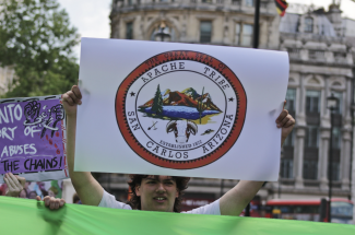 Protesting Rio Tinto, central London 5th June 2021 PHOTO Steve Eason